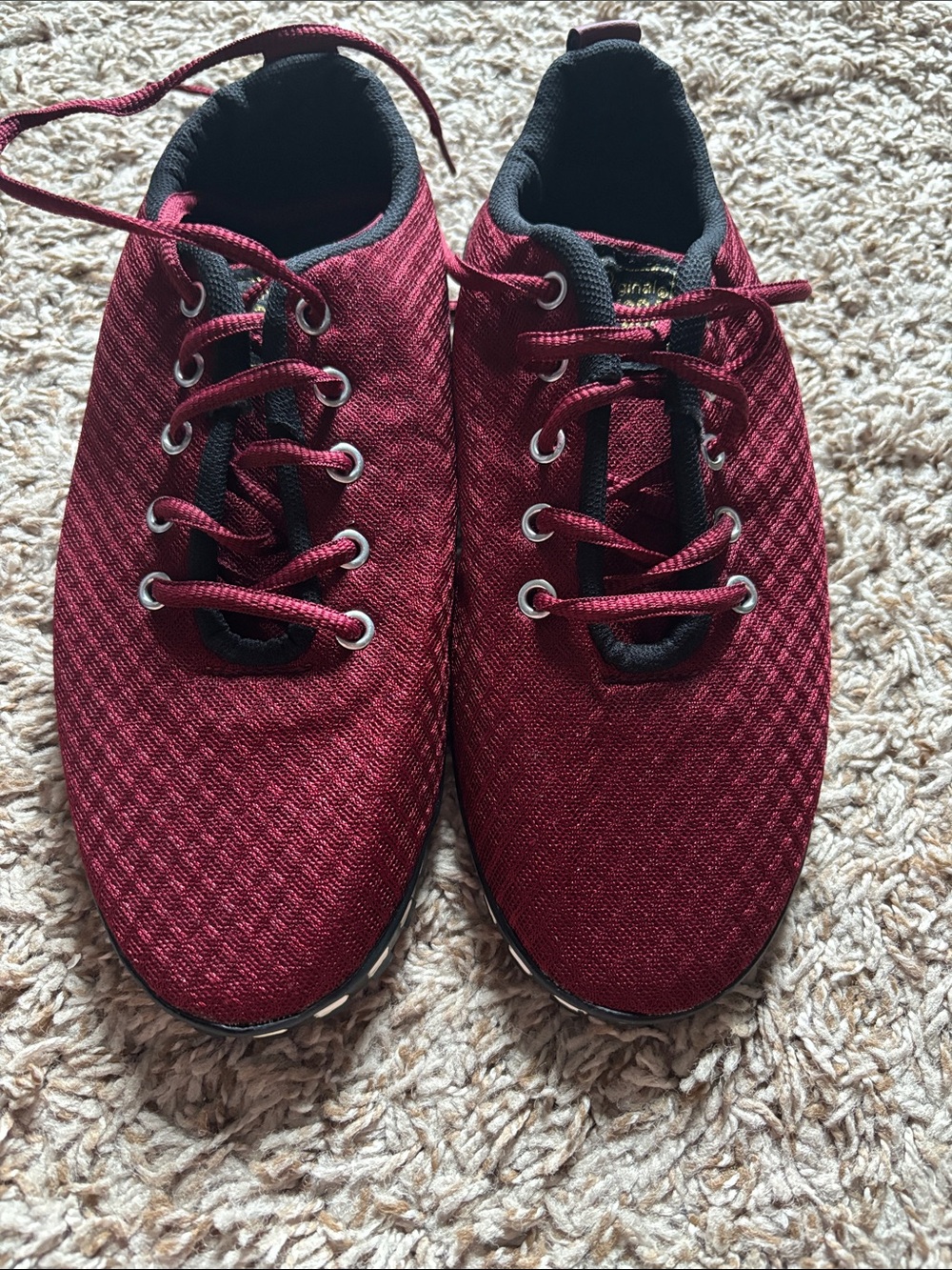 Taygra dance sneakers burgundy